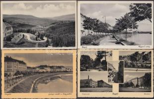 5 db RÉGI kárpátaljai városképes lap; Ungvár, Körösmező / 5 old Transcarpatian town-view postcards; Ungvár, Körösmező