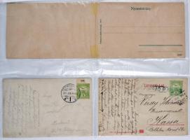 6 db RÉGI felvidéki városképes lap egy panorámalappal; Kassa, Zólyom, Komárom, Tátra Korompa / 6 old...