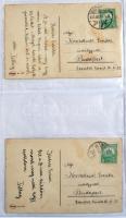 6 db RÉGI motívumlap, szignós (Ebner, Bertiglia, Wills, Boriss); gyerek / 6 old motive cards, signed...