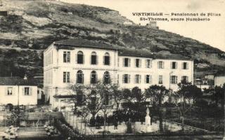 Ventimiglia, Vintimille; Pensionnat de Filles St. Thomas, cours Humberto / girl boarding school