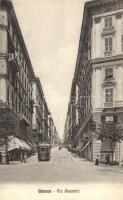 Genova, Via Assarotti / street, tram (EK)