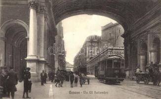 Genova, Via XX Settembre / street, 233 tram (EK)