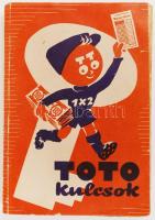 cca 1960 Toto kulcsok 1948-1960, + Totó index kis füzet, több lap kijár