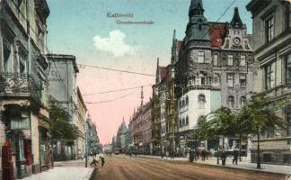 Katowice, Kattowitz; Grundmannstrasse, Cigarren / street, tobacco shop (EK)