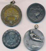 ~1950. 4db klf diósgyőri emlékérem és sportérem T:vegyes