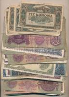 200db vegyes magyar korona, pengő, forint bankjegy T:vegyes,gyenge