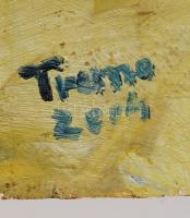 Trenovszki Mónika: Fekvő akt. Olaj, farost, jelzett, 50×70 cm