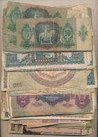 220db vegyes pengő, adópengő, forint bankjegy T:vegyes,gyenge
