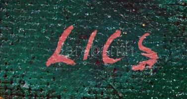 Lics Zsuzsa (1944-): Mátrai hegyek. Olaj, vászon, jelzett, keretben, 50×70 cm