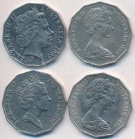 Ausztrália 1970-2005. 50c CuNi (4xklf) T:2-
Australia 1970-2005. 50 Cents CuNi (4xdiff) C:VF
Krause ...