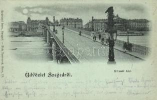 1899 Szeged, Közúti híd, kiadja Endrényi Imre