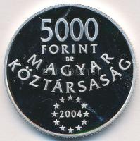 2004. 5000Ft Ag "Magyarország az EU tagja" T:PP (apró ujjlenyomat)