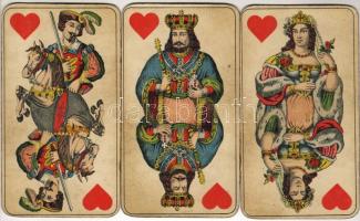 cca. 1916 Piatnik tarokk kártya pakli Hindenburg és Hötzendorf képével a hátoldalon (2 lap hiányzik,...