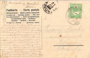 cca. 1910 Piatnik tarot kártya pakli hiányos