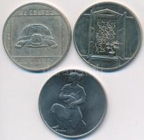 1981. 100Ft Ni "FAO I." + 1985. 100Ft alpakka "Természetvédelem - mocsári teknős&quot...