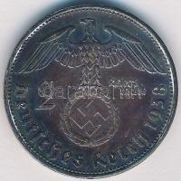 Német 3. Birodalom 1938B 2M Ag Hindenburg T:2 German Third Reich 1938B 2 Marks Ag Hindenburg C:XF