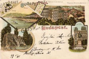1899 Budapest litho (sérült)