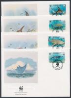 1991 WWF tengeri élővilág sor Mi 566-569 4 FDC