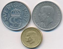 Svédország 1972. 5K + 1987. 5K + 1991. 10K T:2,2-
Sweden 1972. 5 Kronor + 1987. 5 Kronor + 1991. 10 ...