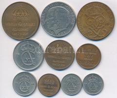 Svédország 1950-1981. 1ö-5K (10xklf) T:2,2-
Sweden 1950-1981. 1 Öre - 5 Kronor (10xdiff) C:XF,VF