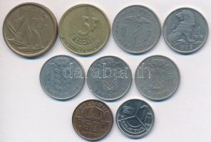 Belgium 1923-1989. 50c-20Fr (9xklf) T:vegyes Belgium 1923-1989. 50 Centimes - 20 Francs (9xdiff) C:mixed