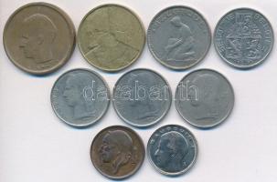 Belgium 1923-1989. 50c-20Fr (9xklf) T:vegyes
Belgium 1923-1989. 50 Centimes - 20 Francs (9xdiff) C:m...