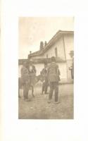 Durres, Durazzo; men with donkey photo