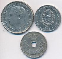 Románia 1906. 10b CuNi + 1936. 100L Ni + 1966. 25b Ni T:2,2-
Romania 1906. 10 Bani CuNi + 1936. 100 ...