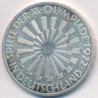 NSZK 1972F 10M Ag "Olimpia / Spirál" T:2
GFR 1972F 10 Mark Ag "Olymic Games Munich / ...