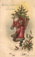 1899 Christmas, Saint Nicholas litho (Rb)