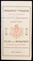 1983 Budapest térképe házszámok megjelölésével és az utcák és terek betűrendes jegyzékével. Készítet...