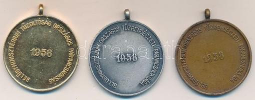 1958. "5 Éves Önkéntes Tűzoltói Szolgálatért / Belügyminisztérium Országos Tűzrendészeti Paranc...