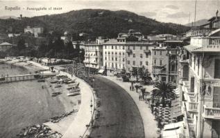 Rapallo, Passeggiata al mare / sea coast, boats