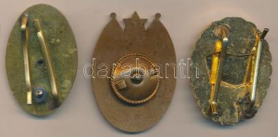 ~1960. "Kiváló Rajparancsnok" aranyozott, zománcozott fém jelvény + "Élenjáró Katona&...