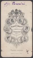 cca 1870-1879 Johann Baptist Coronini Cronberg (1794-1880) osztrák Feldzeugmeister katonai portréja ...