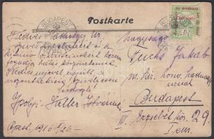 1916 A háborúban teljesített egészségügyi szolgálatért kitüntetett ápolónő fotólapja Fuchs Jakab m. ...