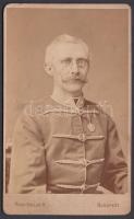 cca 1860 Magyar katona keményhátú fotója / Hungarian soldier photo 9x11 cm