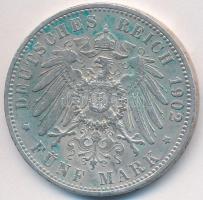 Német Államok / Poroszország 1902A 5M Ag "II. Vilmos" T:2- parina German States / Prussia 1902A 5 Mark Ag "Wilhelm II" C:VF patina