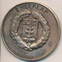 1936. "Emléklap - KIC / Katolikus Ifjúsági Club 10 Éves Jubileuma" Br emlékérem T:2