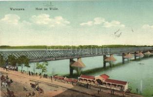 Warsaw, Warszawa; Most na Wisle / Bridge on the river Vistula (fa)