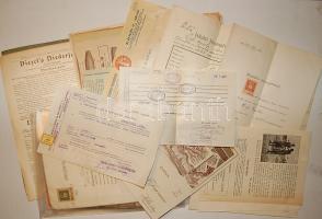 Nyomtatványok - okmányok kis tétel 1894-1934
