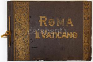 cca 1920 Roma és Vatikán képes füzet sok fotóval / Rome, Vatican city picture booklet 30x20 cm 128p.