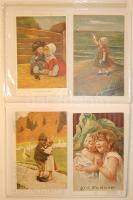 Képeslaptétel, 227 db többnyire Magyarország + Erdély sok hosszúcímzésűvel és lithokkal, kevés külföldi és egyéb jobbakkal, közte pár tábori posta küldemény, 3 albumban