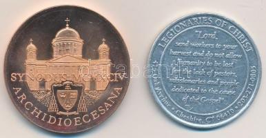 Bozó Gyula (1913-2004) 1994. "Esztergom Synodus" Br emlékérem (42mm) + Amerikai Egyesült Á...