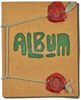 1900 Házi készítésű mini fotó album Isztriai utazás képeivel. Összesen 30 db kis fotó, benne érdekesekkel / Istria trip 30 photos in mini album 10x11 cm