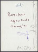 cca 1980 Botta Dénes (1921-2010): Borostyán kapaszkodó korongjai, pecséttel jelzett fotó, 18x13 cm
