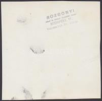 cca 1940 Rozgonyi: A kolozsvári színház jegyirodájának kirakata, tele a strandmihova verseny (?) sor...