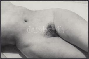 cca 1970 Mary kicsi kertecskéje, finoman erotikus fénykép, 9x14 cm / cca 1970 Erotic photo, 9x14 cm