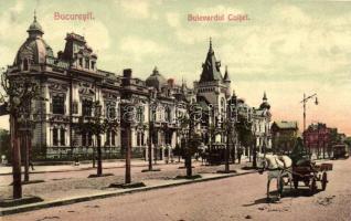 Bucharest, Bulevardul Coltei / boulevard, tram (EK)