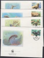 1988 WWF dugong sor Mi 782-785 4 FDC